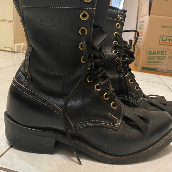 Vintage Leather Dayton Motorcycle - Picture 2 of 4